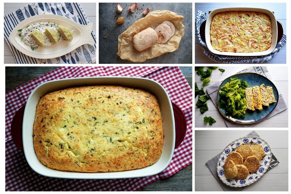 Коллаж из моих ужинов, все рецепты - ниже по ссылкам