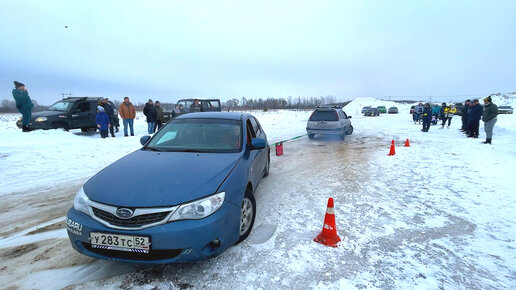 Друзья закусились, кто же кого перетянет? Toyota Carib или Subaru Impreza