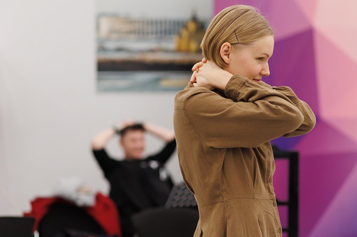    Наталия Ляскова на репетиции "Кармен".