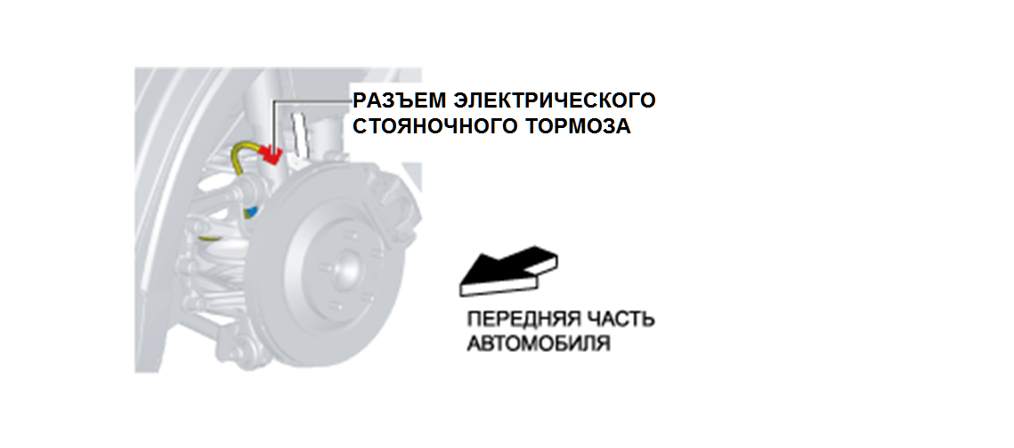 • При замене задних тормозных колодок с электрическим ручным тормозом (EPB) запрещается утапливать поршень его вращением: Не вращайте поршень при установке колодок в суппорт во избежание...-2