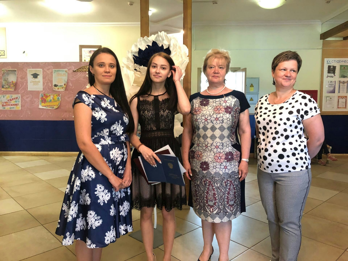 На вручении диплома