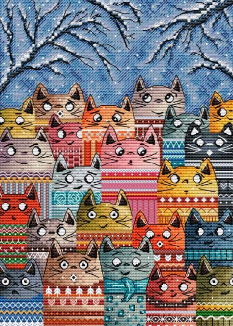 Столько разных котиков!