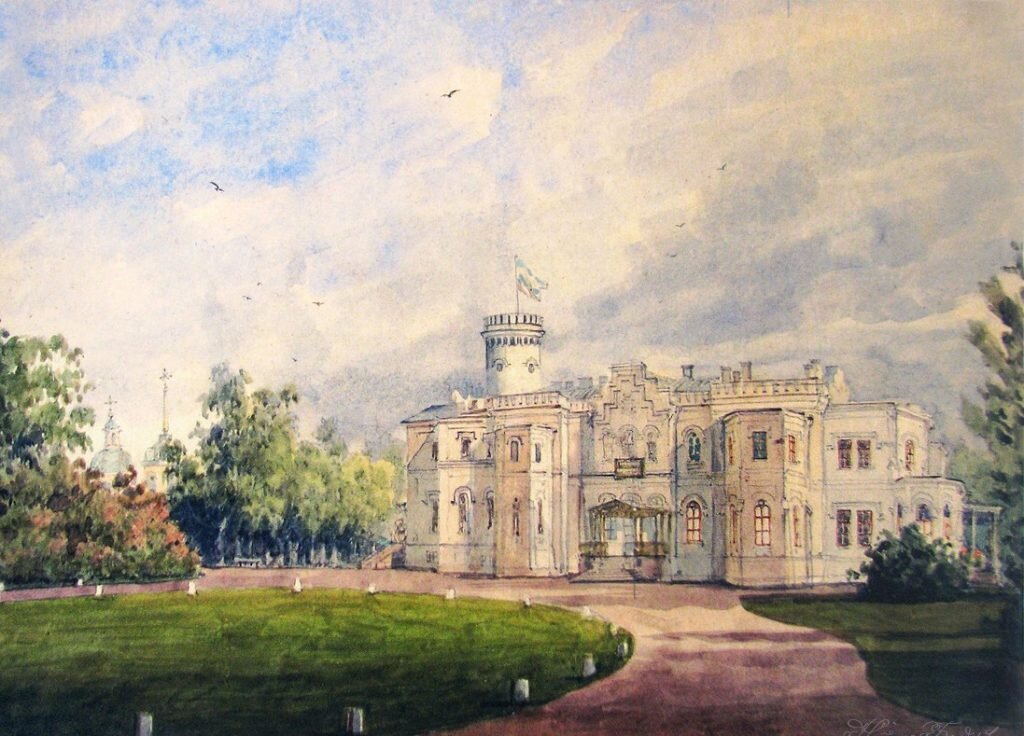 Усадьба на картине худ. В. Садовникова 1857 г.
