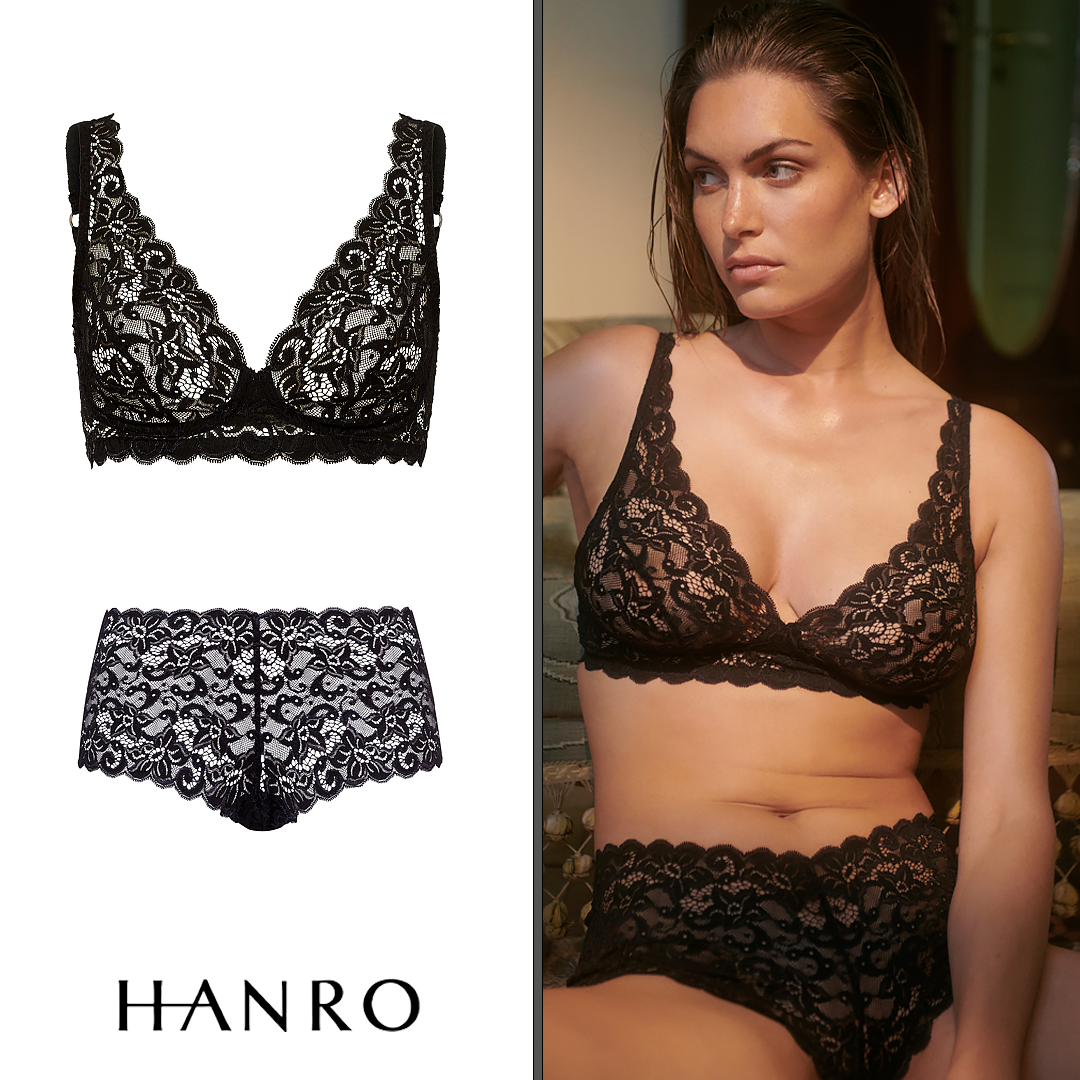 Черный комплект HANRO - линия MOMENTS