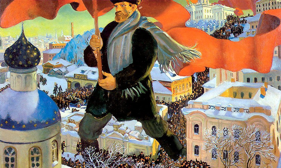 Борис Кустодиев, «Большевик», 1920