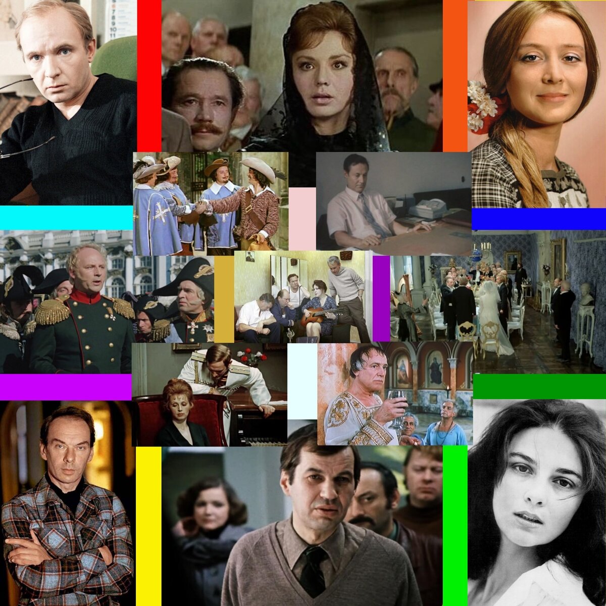 Четверка прекрасных актёров, не заметить которых я не мог. Но вспомните ли вы фильмы, в которых они снимались?