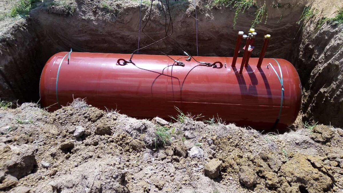 Газгольдер работает на Пропан-Бутане