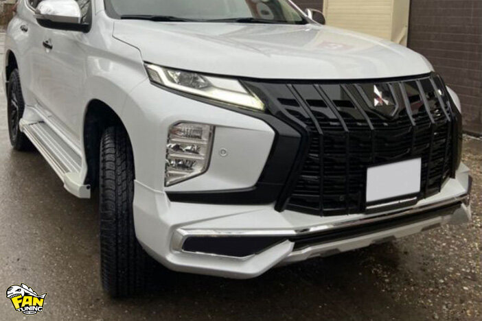 Площадка под лебедку в штатный бампер Mitsubishi Pajero Sport I