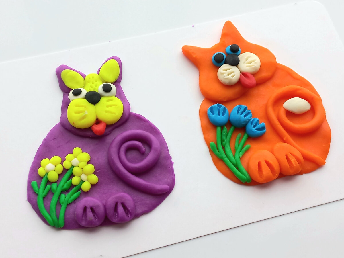 Мартовские пластилиновые коты.