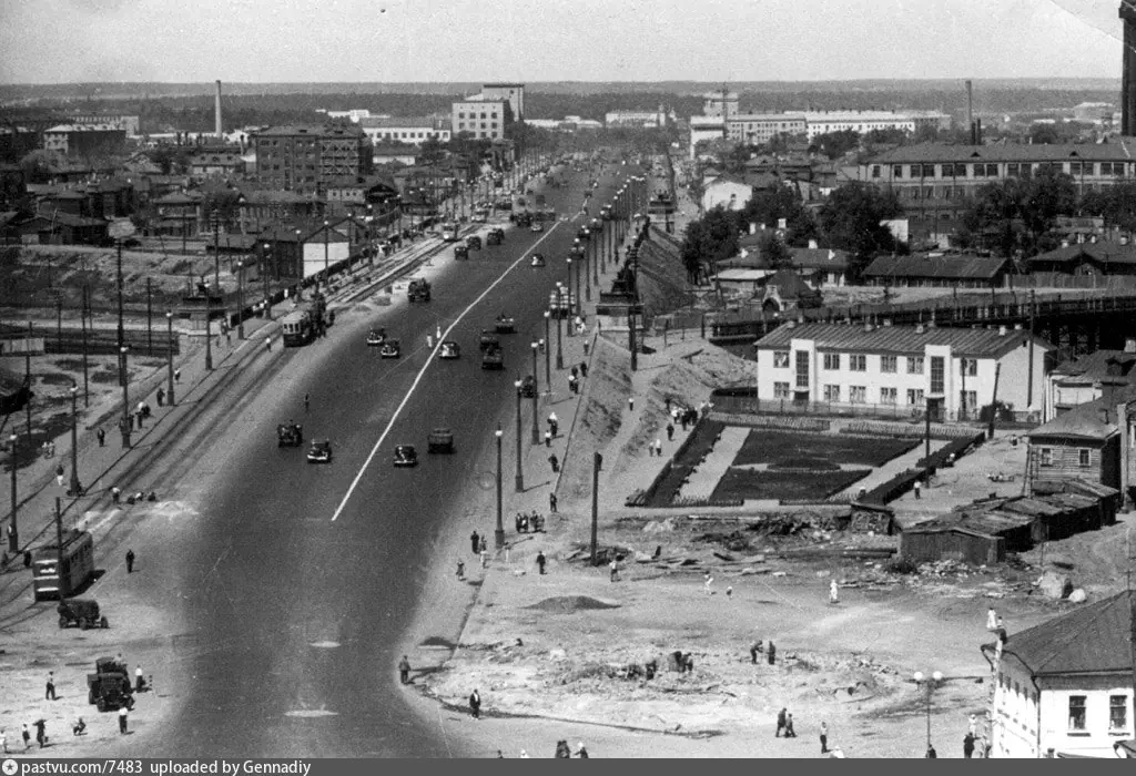 Строительство Крестовского моста, 1937 г.