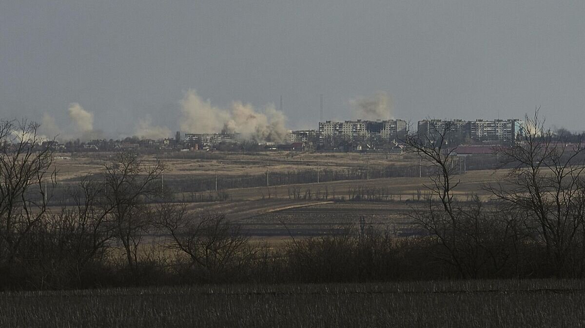    Вид на Артемовск (Бахмут)© AP Photo / Libkos