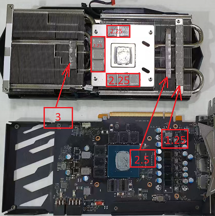 Термопрокладки 3060ti