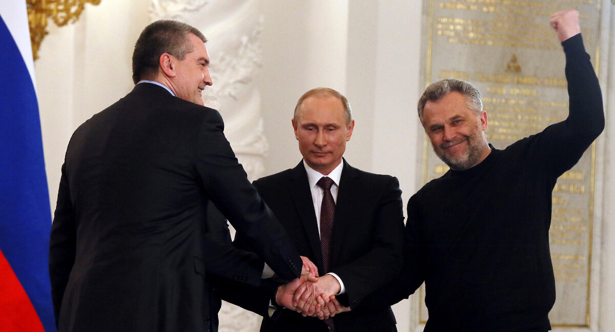 Сергей Аксенов, Владимир Путин и Алексей Чалый