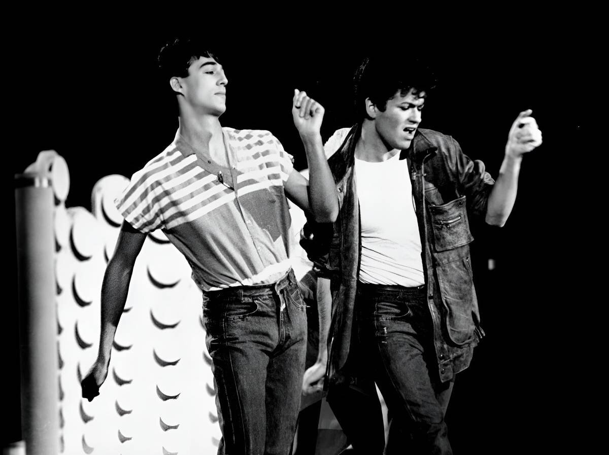 Джордж Майкл и Эндрю Риджли во время их первого выступления на американском телевидении 12 ноября 1982 г.