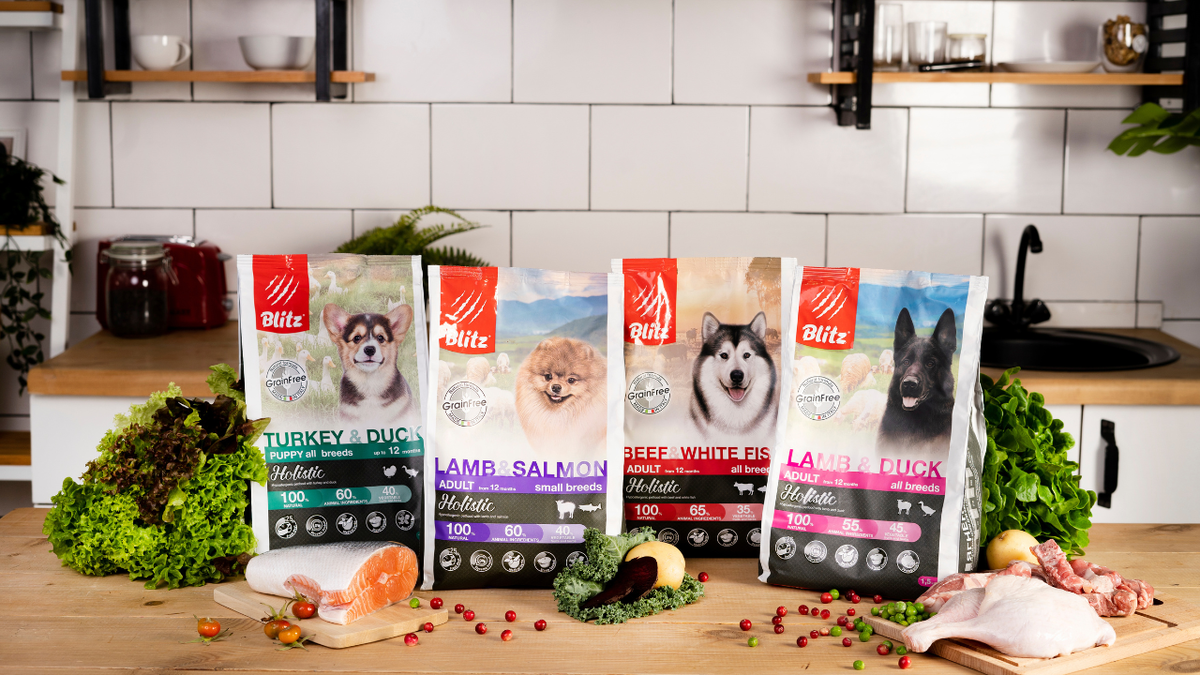 Итальянская линейка беззерновых сухих кормов для собак Blitz Holistic