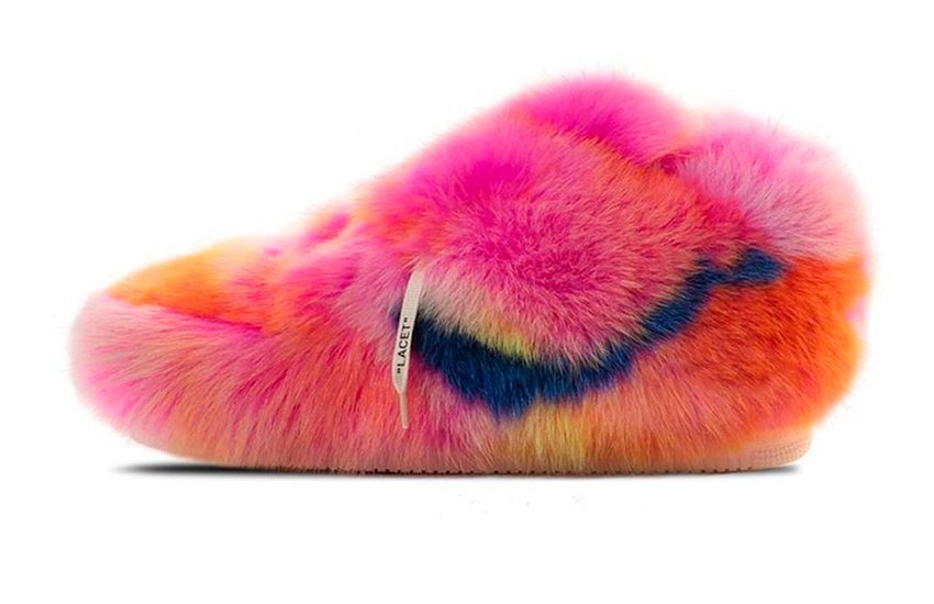 Louis vuitton pink fuzzy hot sale slippers