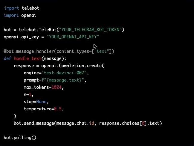 Код написанный нейросетью ChatGPT
