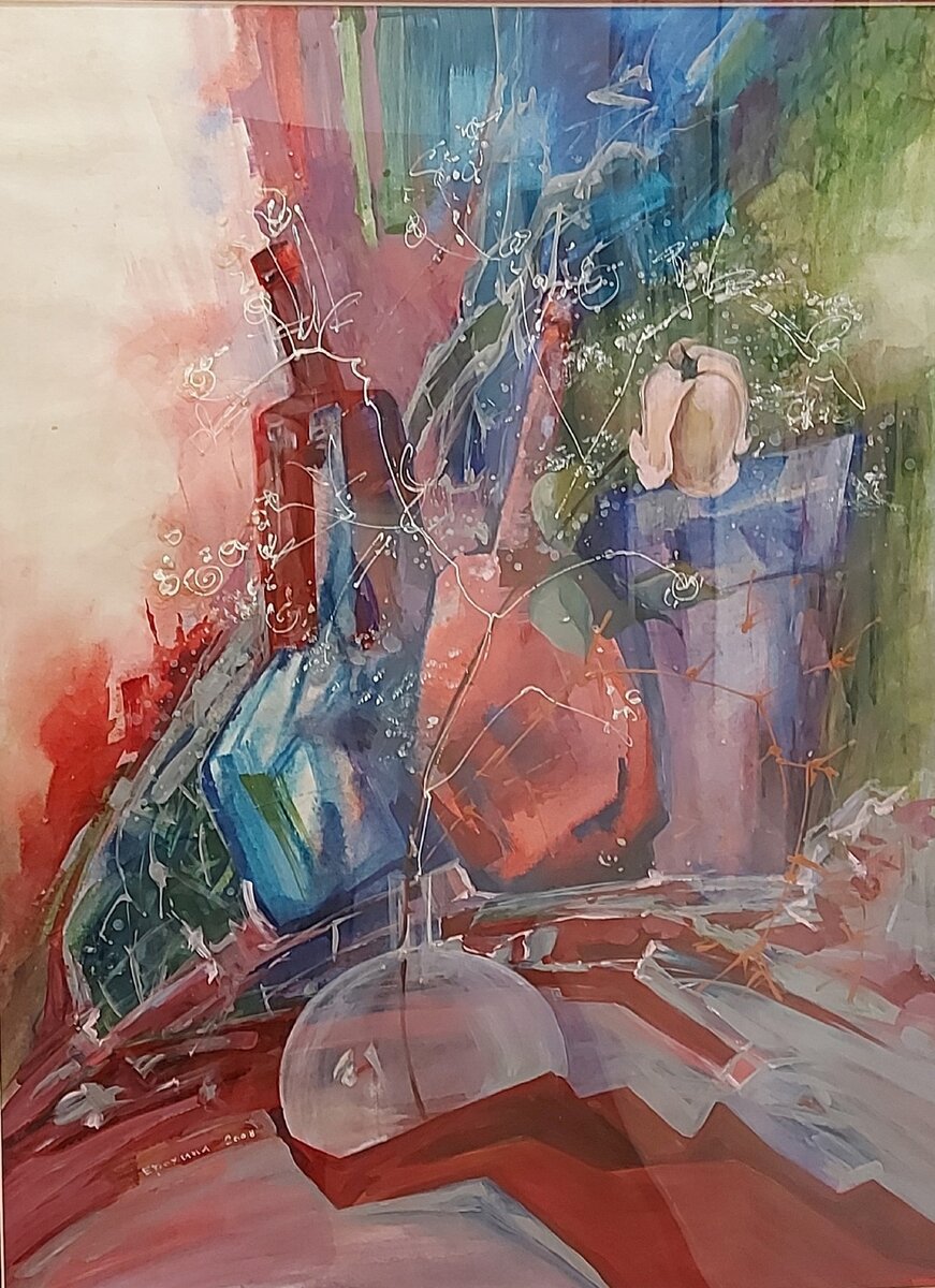 Натюрморт с колбой. Елена Ерохина