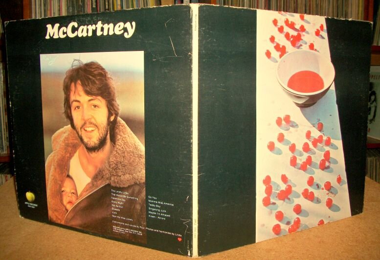 Внешний разворот американского винилового выпуска альбома «McCartney», 1970 г.