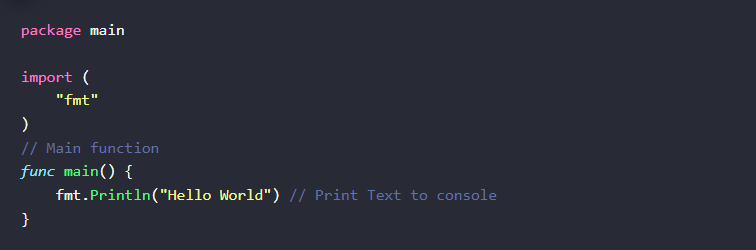 single-line comments example
