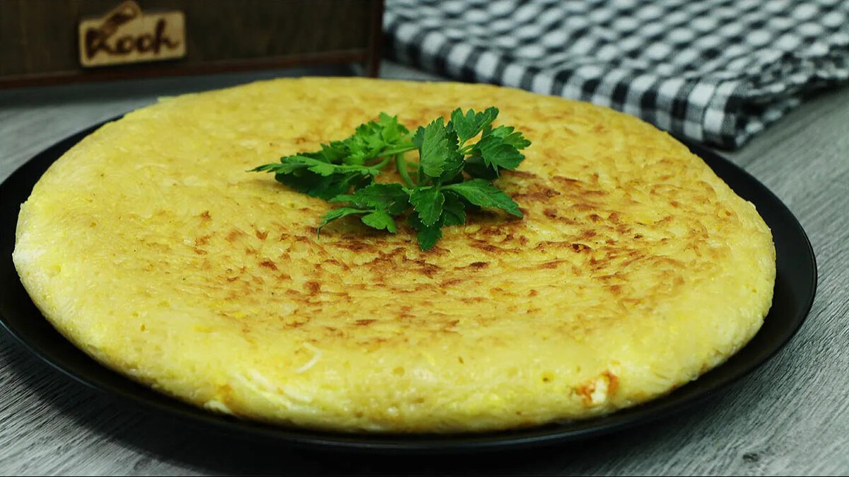 Вермишелевая запеканка с брынзой