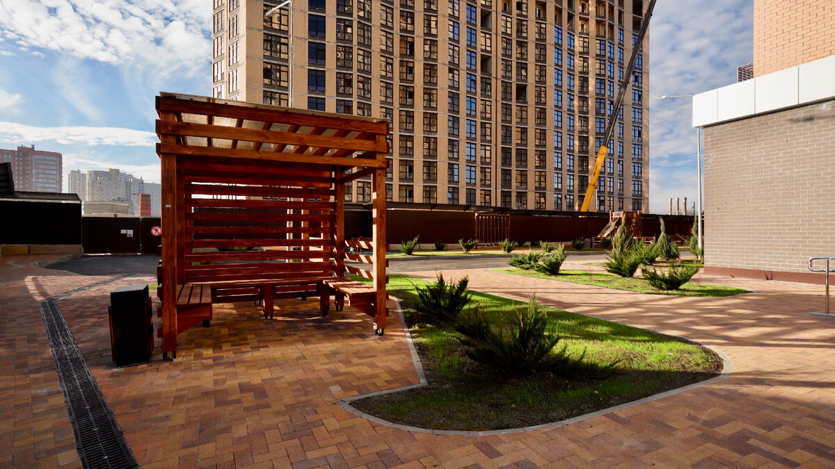 Двор в ЖК «Рубин».