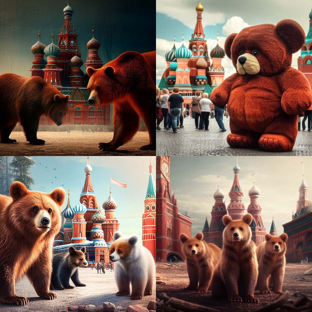 Генерация по ключевым словам - Москва , Красная площадь , Россия . 