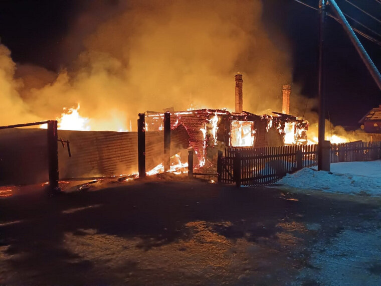    Пожар произошел 15 февраля в поселке Павда