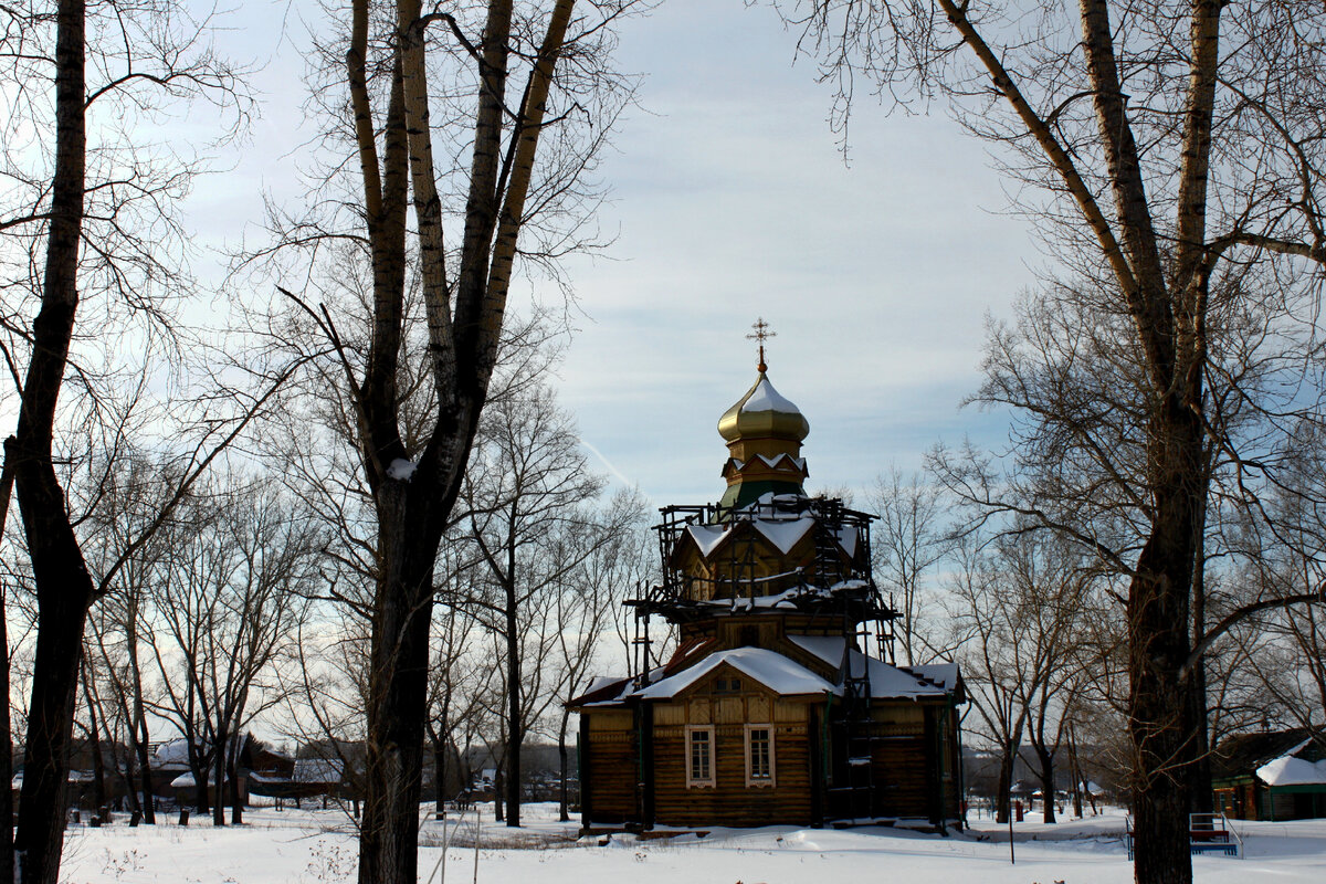 Церковь равноапостольной Ольги в селе Ольгино. Красноярский край. |  