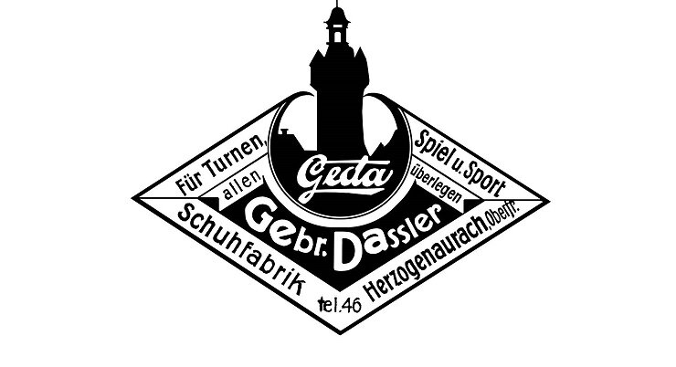 Логотип Gebrüder Dassler Sportschuhfabrik