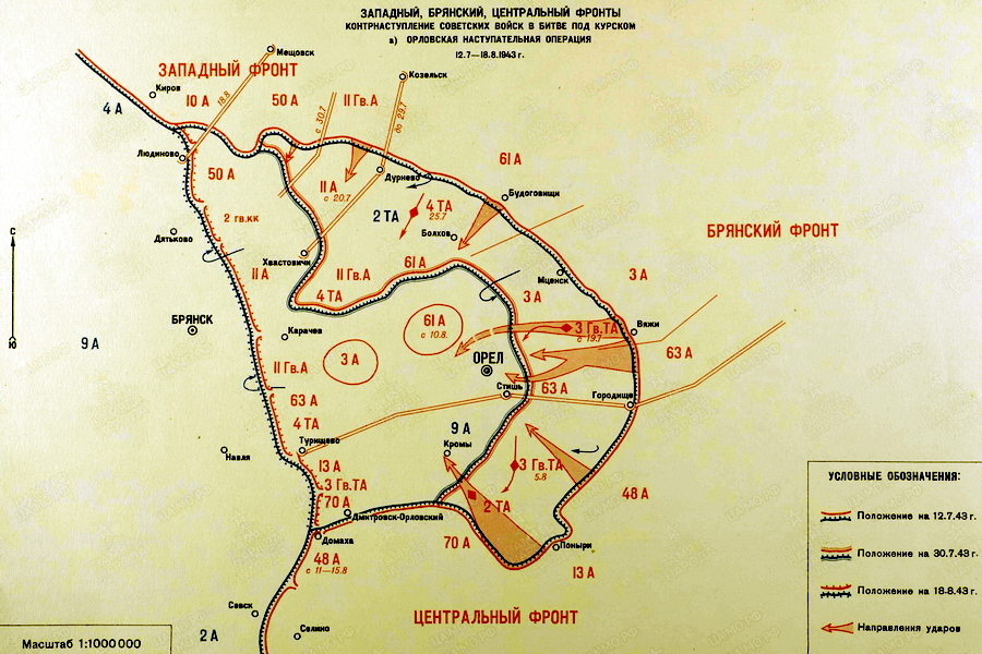 Советский план по освобождению г орла