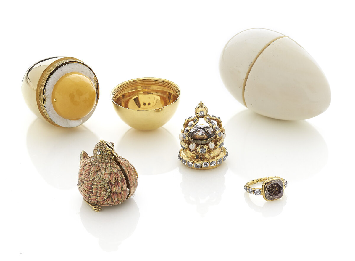 Золотое яйцо с курочкой. Франция, Ок. 1720 года. Королевская коллекция Дании