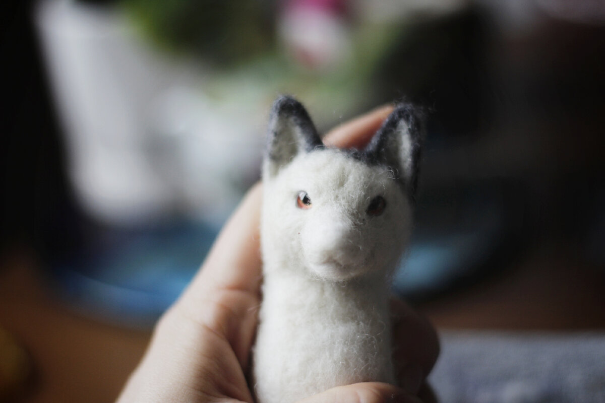 Валяные животные. Как сделать реалистичную игрушку. Реалистичные животные из шерсти. Котик валяние. Мордочки из полимерной глины.