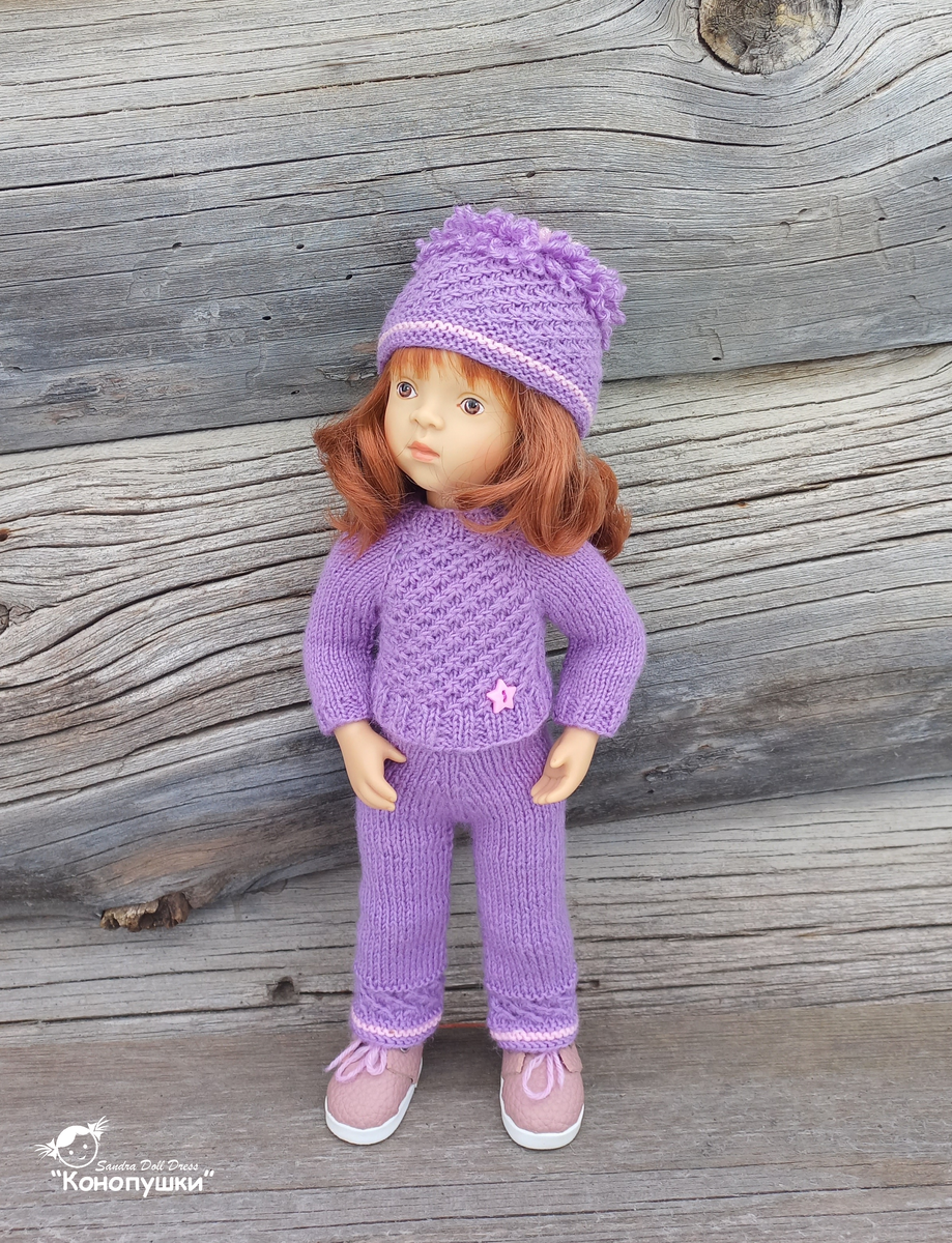 На кукол Минуш из данного комплекта не подошла только юбочка, поэтому специально для таких кукол был связан отдельный вариант юбки.
