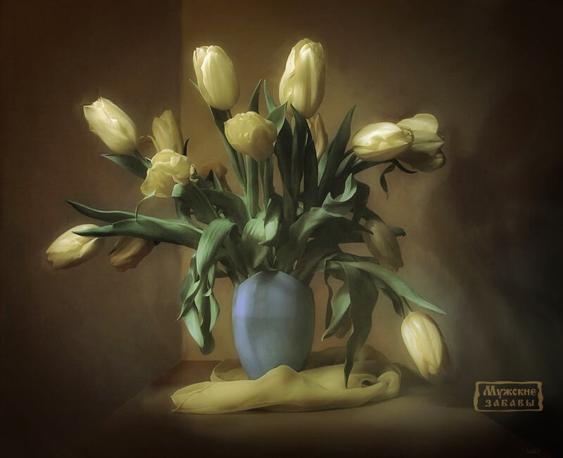 Тюлпаны (в стиле световая кисть)