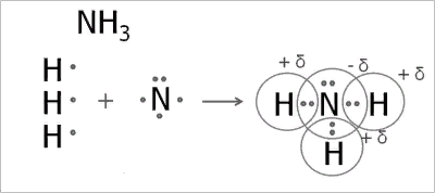 Химическая связь nh3 схема. Схема образования молекулы аммиака nh3. Схема образования молекулы аммиака. Nh3 ковалентная Полярная. Ковалентная Полярная связь nh3.