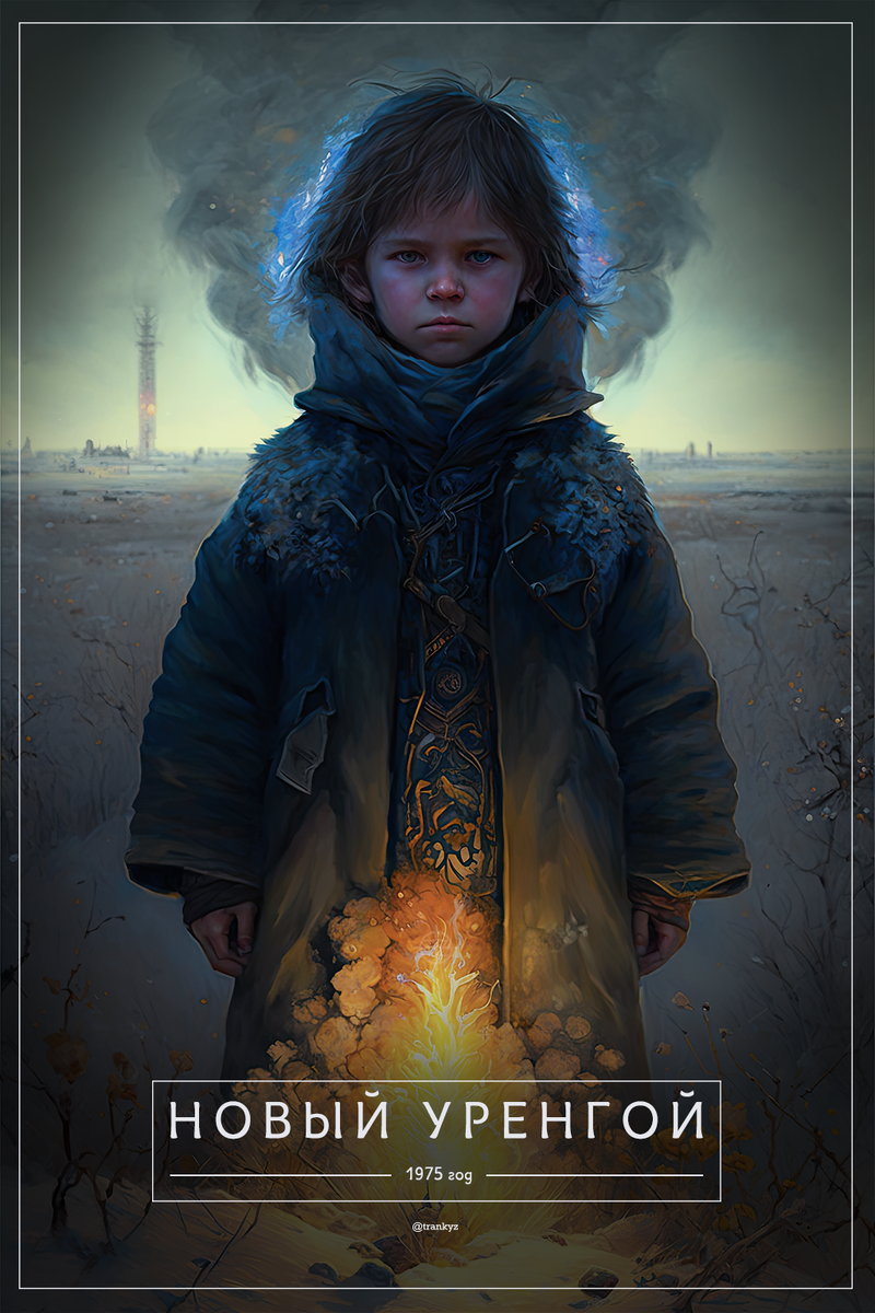 Автор Кирилл Соловьев. Город Новый Уренгой из серии "Города России глазами нейросети"