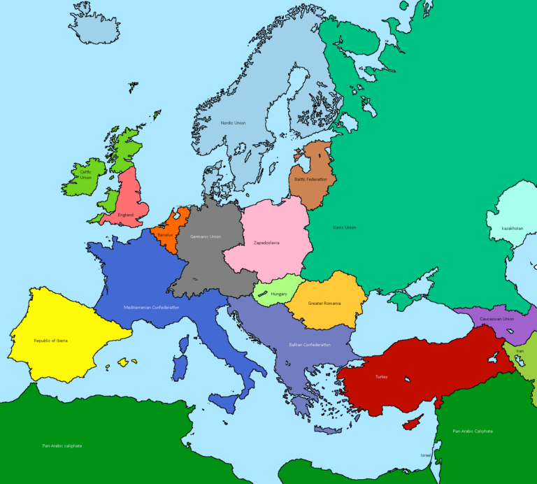 Политическая карта европы 1991 года