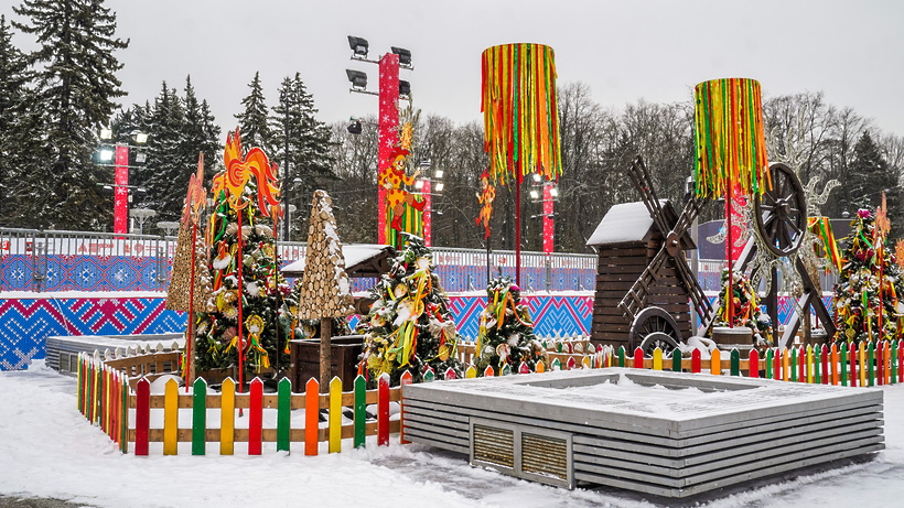    Праздничные конструкции на Масленицу в Москве ©Пресс-служба Городского хозяйство Москвы