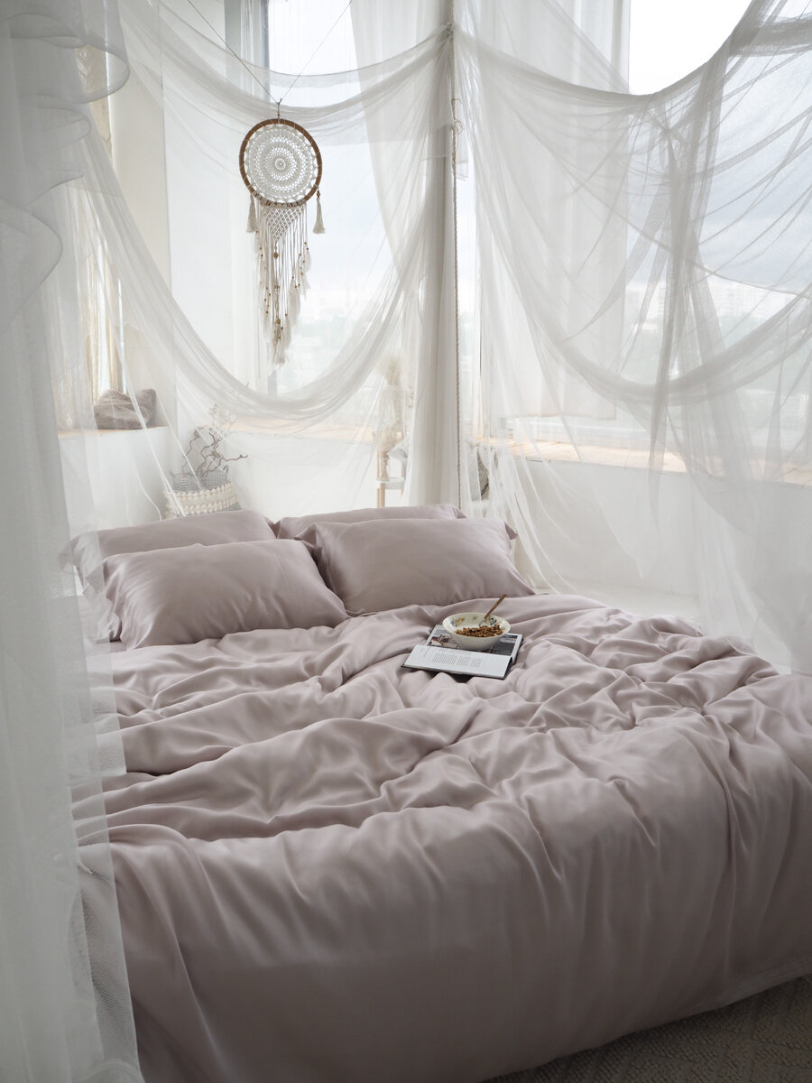 Комплект Pearl из премиального тенселя (100% эвкалиптовое волокно)