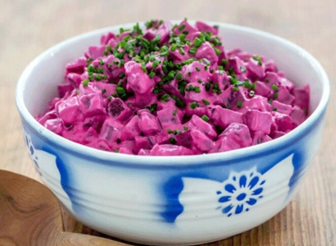Свекольный салат Скандинавский (или кремовый): любимый салат на новый лад. И новая заправка: все спрашивают, что в ней, но никто не угадывет
