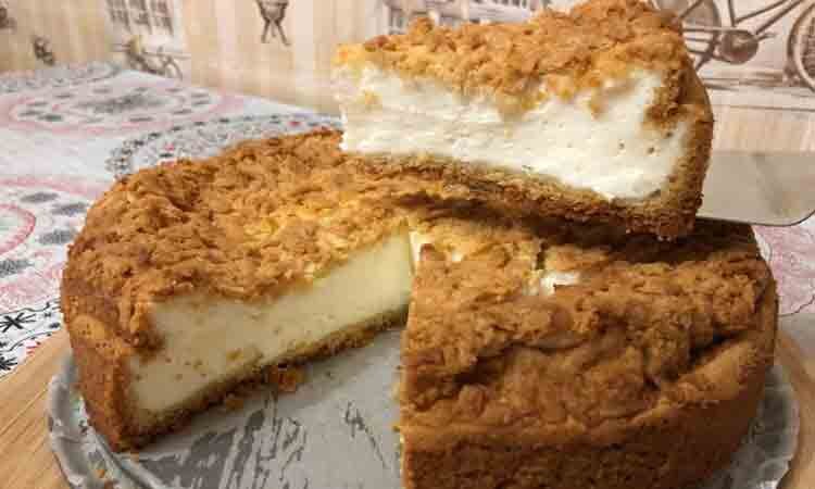 Песочный пирог с кремовой начинкой