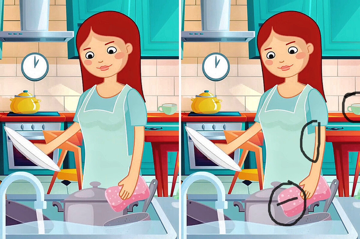 Сравните изображения и попробуйте 🕵️‍♂️увидеть всего 3 отличия. Тест ...