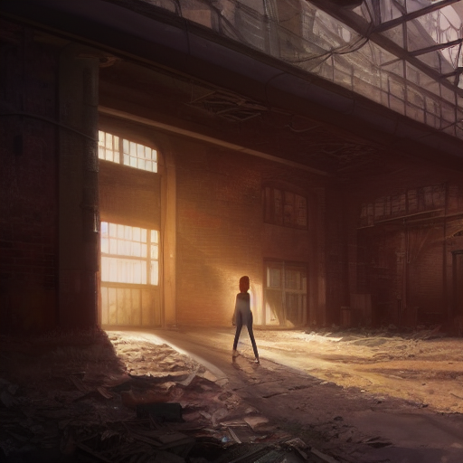 Старый склад притаился в конце заброшенной улицы, храня невыразимые секреты за своей ржавой металлической дверью. Джилл подошла к нему в бледном лунном свете, и по ее спине пробежал холодок. Она не знала, почему оказалась там, знала только, что ей нужно было заглянуть внутрь. Джилл на мгновение замешкалась перед массивным, полуразрушенным зданием. Хотя ее сердце учащенно билось с каждым шагом ближе, она чувствовала, что ее тянет к нему, как мотылька к пламени. Уличные фонари давно погасли, потрескавшийся тротуар зарос сорняками, но она все равно шла дальше. Ее шаги эхом отдавались во мраке, когда она приближалась к ржавому входу.