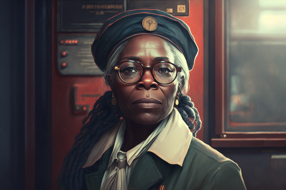 Вупи Голдберг в стиле СССР от Midjourney