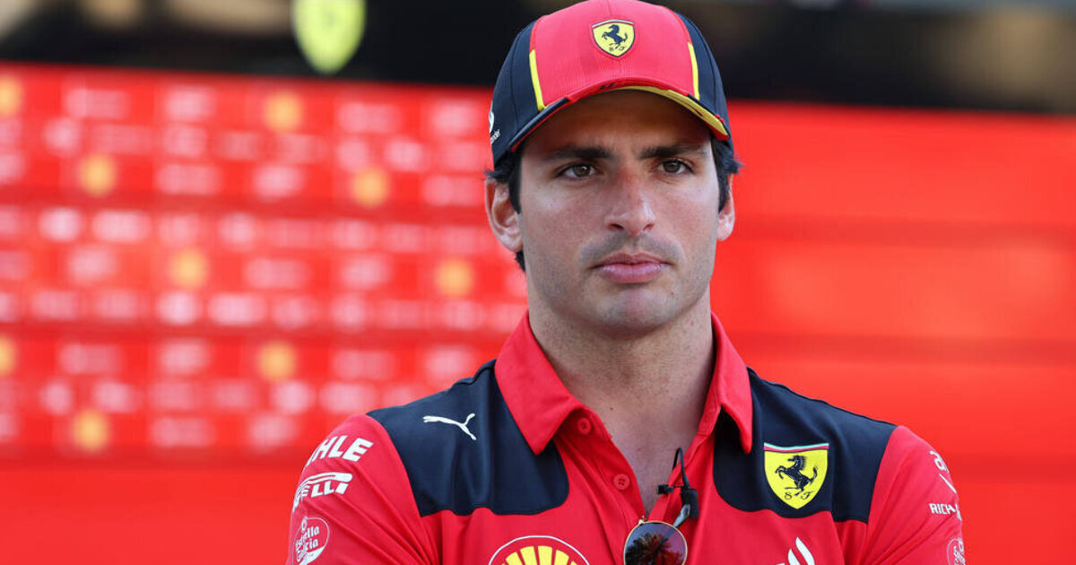 Ferrari Sainz CAPLOS Постер