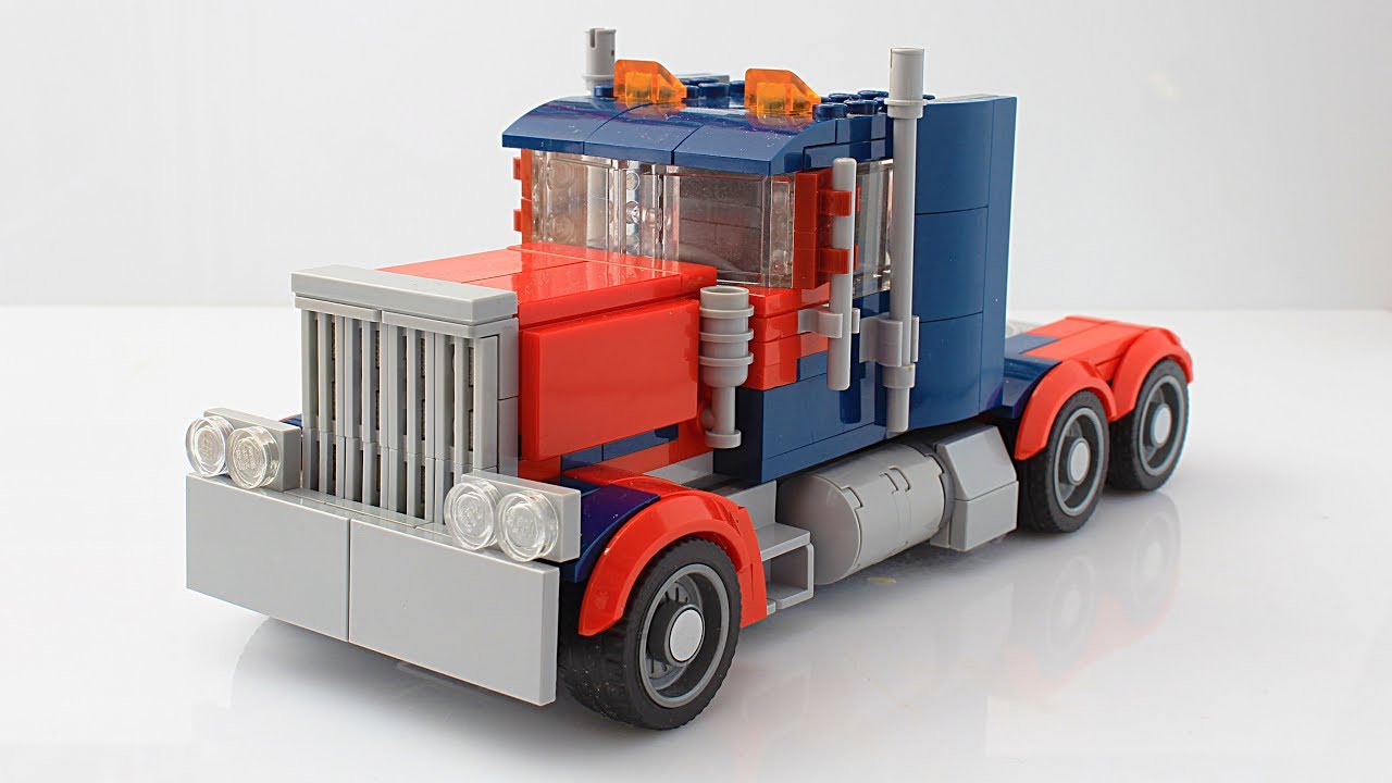 как собрать Грузовик Lego Transformers Optimus Prime MOC