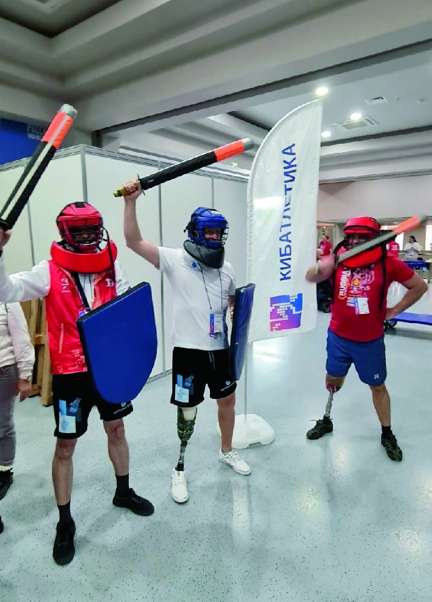 Фото с презентации лиги «О» по СМБ на 7-м национальном форуме  реабилитационной индустрии на ВДНХ