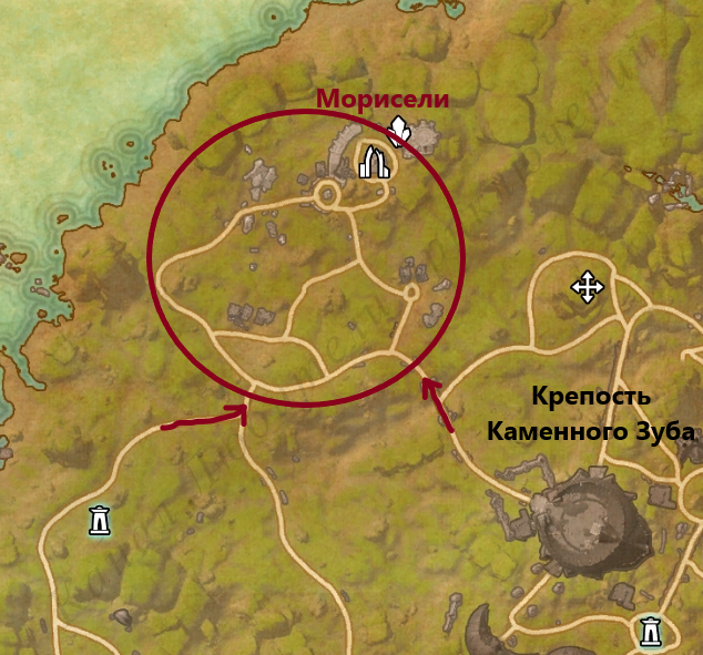 Морисели на карте