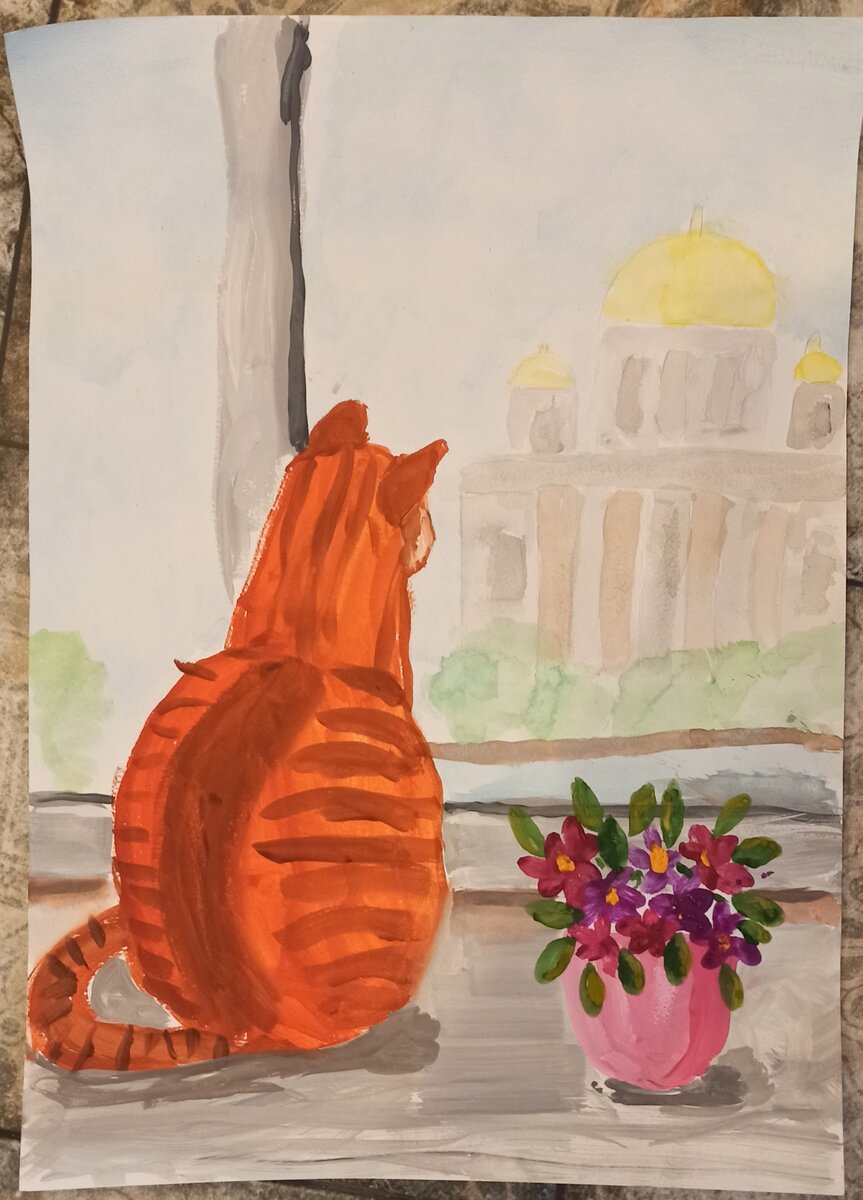 Рисунок мальчика, 7 лет. 